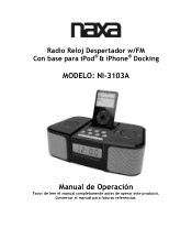 Naxa NI-3103A NI-3103A Spanish Manual