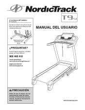 NordicTrack T9 Si Cwl Treadmill Spanish Manual