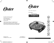Oster Titanium Infused DuraCeramic 12inch Square Electric Skillet in Black/Silver User Guide