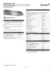 Thermador HMWB481WS Product Spec Sheet