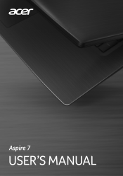 Acer Aspire A715-71G User Manual W10
