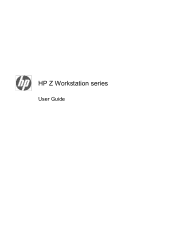 HP Z600 HP Z Workstation series User Guide