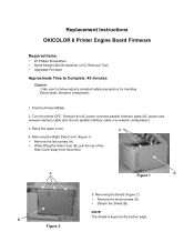 Oki OKICOLOR8 Replacement Instructions for Firmware