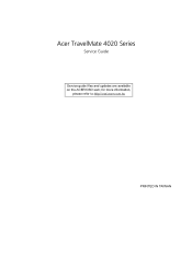Acer TravelMate 4020 TravelMate 4020 Service Guide