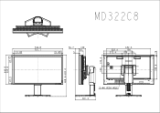 NEC MD322C8 Mechanical Drawing