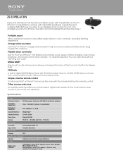 Sony ZS-S3IPN Marketing Specifications