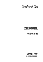 Asus ZenFone Go ZB500KL ZB500KL English Version E-manual