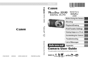Canon SD30 PowerShot SD30 / DIGITAL IXUS i zoom Camera User Guide Advanced