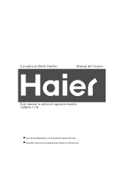Haier XPB80-113S User Manual