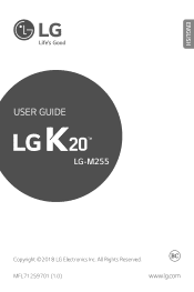 LG K20 Owners Manual