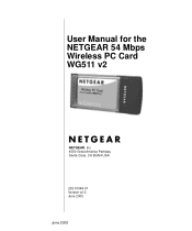 Netgear WG511NA User Manual