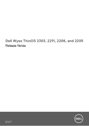 Dell OptiPlex All-in-One 7410 Wyse ThinOS 2303 2211 2208 and 2205 Release Notes