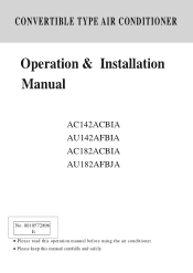 Haier AC182ACBIA User Manual