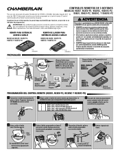 Chamberlain G953EV-P2 Instructions - Spanish