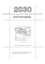 Kyocera KM-2030 2030 Instruction Handbook Rev 2C