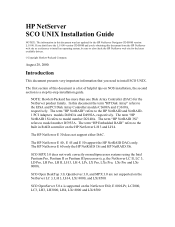 HP D5970A Installing SCO UNIX on an HP Netserver