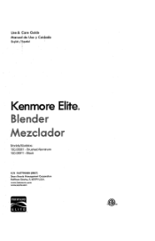 Kenmore 204101 Use and Care Manual