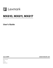 Lexmark MX617 User Guide
