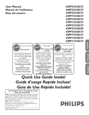 Philips 42PF5421D User manual