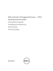 Dell Latitude 7414 Rugged Latitude 14 Rugged - 7414 Getting Started Guide Multilanguage