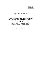 Epson C31C391A8791 Developer's Guide