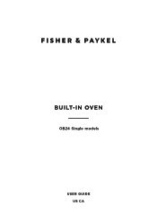Fisher and Paykel OB24SCDEPX1 User Guide