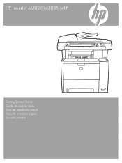 HP LaserJet M3000 Multiple Language Getting Started Guide for Model Numbers CC476A/CC477A/CC478A/CC479A