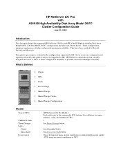 HP D5970A HP Netserver LXr Pro Config Guide  for Windows NT4.0 Clusters