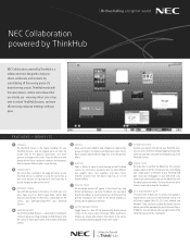 NEC V554-THS ThinkHub Healthcare Brochure