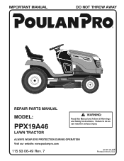 Poulan PPX19A46 Parts Manual