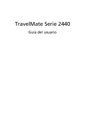 Acer TravelMate 2440 TravelMate 2440 User's Guide ES