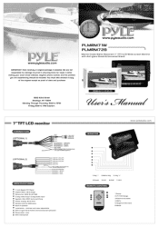 Pyle PLMRM71W PLMRM71W Manual 1
