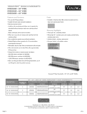 Viking RVDD336R Two-Page Specifications Sheet