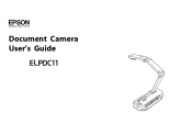 Epson ELPDC11 Document Camera User's Guide