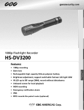 Ganz Security HS-DV3200 Specifications