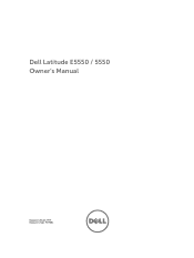 Dell Latitude E5550 Dell LatitudeE5550 / 5550 Owners Manual