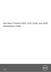 Dell OptiPlex All-in-One 7410 Wyse ThinOS 2303 2211 2208 and 2205 Administrators Guide