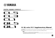 Yamaha V5.1 CL/QL Series V5.1 Supplementary Manual [English]