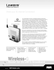 Cisco WRT54G3G-VN Brochure