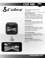 Cobra CDR 900 CDR 900 Features & Specs