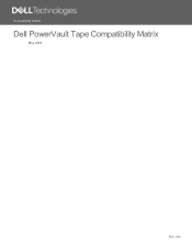 Dell PowerVault LTO9 PowerVault Tape Compatibility Matrix