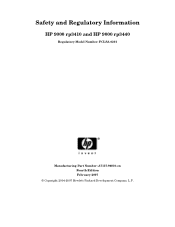 HP Rp3440-4 Safety and Regulatory Information, Fourth Edition - HP 9000 rp3410 and HP 9000 rp3440