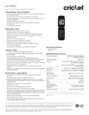 LG B460 Specification - Spanish
