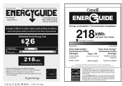 RCA RFR376-C Energy Label Blue