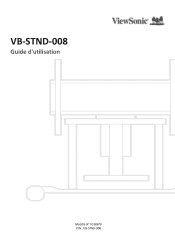 ViewSonic VB-STND-008 User Guide Francais