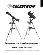 Celestron AstroMaster 76EQ Telescope AstroMaster  70EQ, 76EQ and 114 EQ Manual (Spanish)