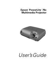 Epson PowerLite 76c User's Guide