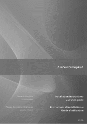 Fisher and Paykel CE365DBX1 User/Install guide (English, French)