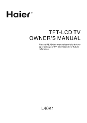 Haier HL40K2TFA User Manual