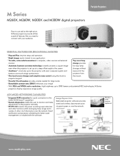 NEC NP-M300X M260W : spec brochure